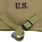 Housse de pelle M-1910 US WW2 militaria  vue du marquage.
