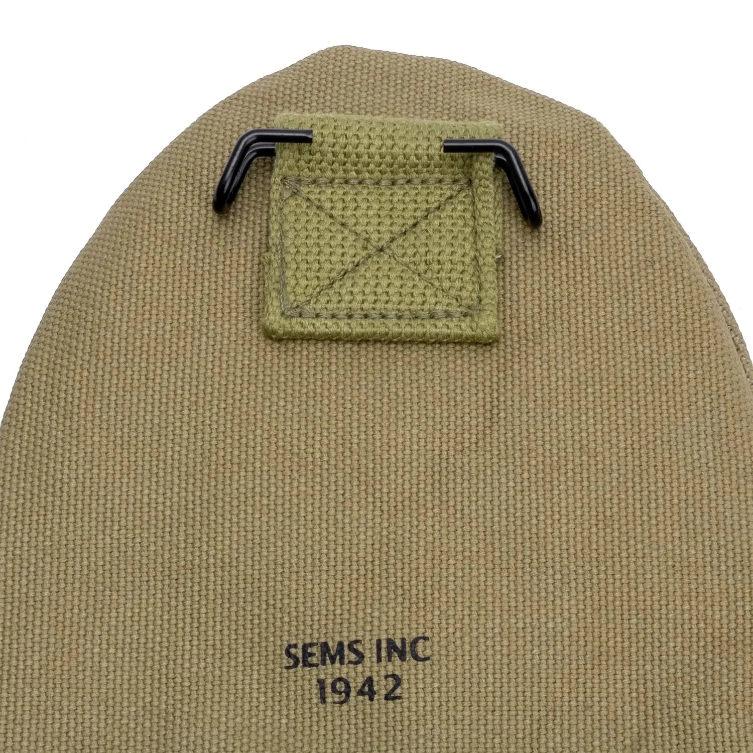 Housse de pelle M-1910 US WW2 militaria vue du crochet.