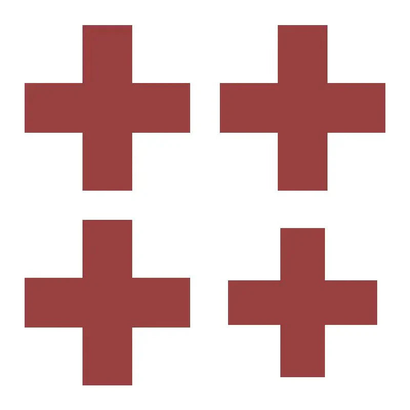 Insigne Combat Medic 4 Panneaux Blanc - Mon Casque M1