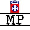 Insigne Military Police MP White 82nd Ab - Mon Casque M1