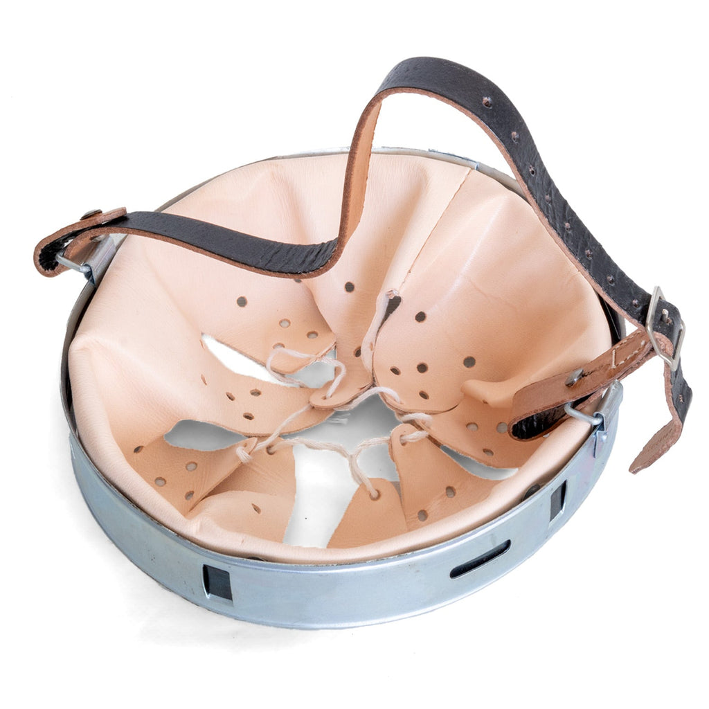 Interieur de casque Allemand Stahlhelm M35 M40 M42 et sa jugulaire en cuir marquée