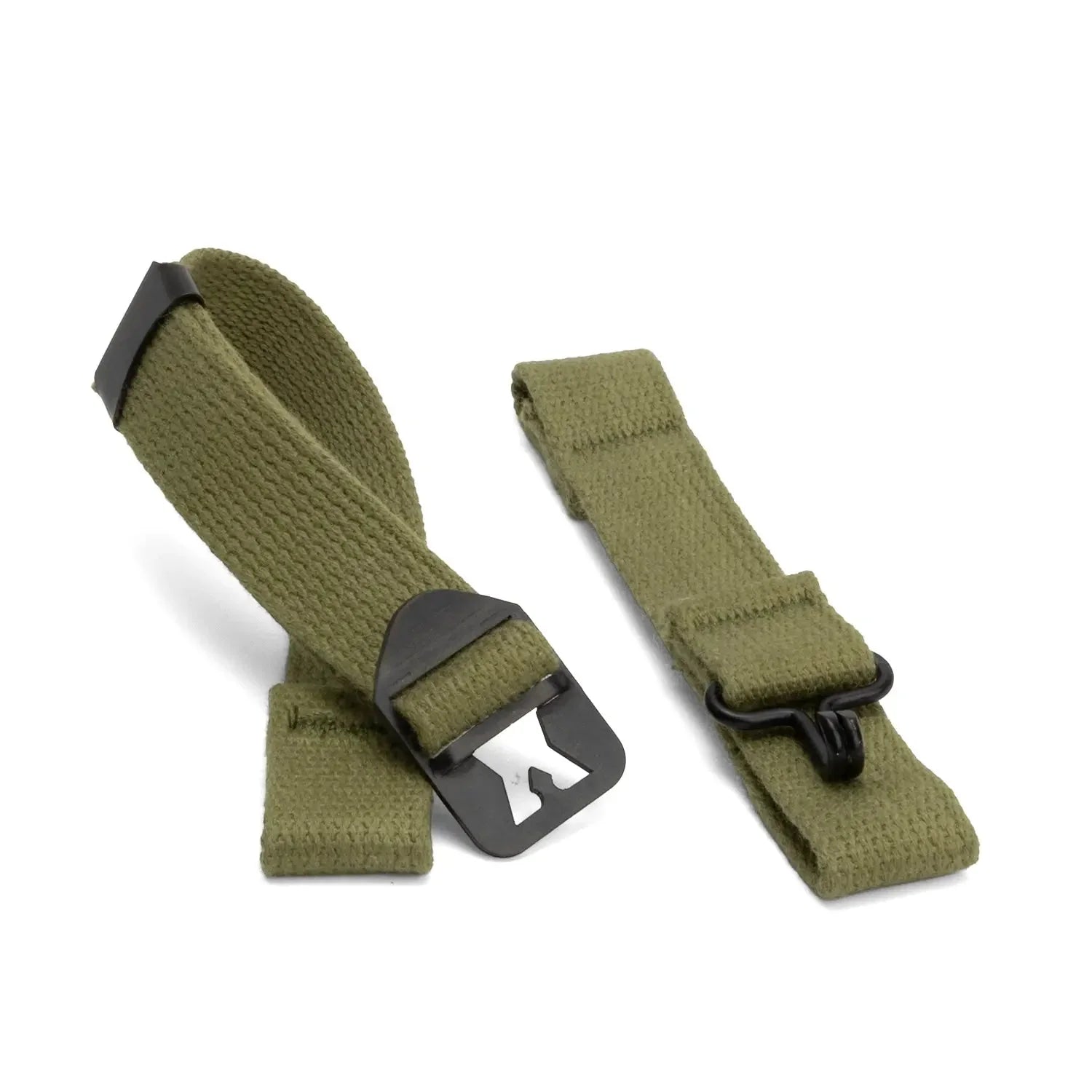 Jugulaire M1 Type 1 précousue prête à être montée sur le pontet (mobile ou fixe) d'une coque de casque lourd pour une restauration fidèle WW2.