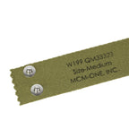 Gros plan du neckband en reproduction Mon Casque M1 avec son tampon