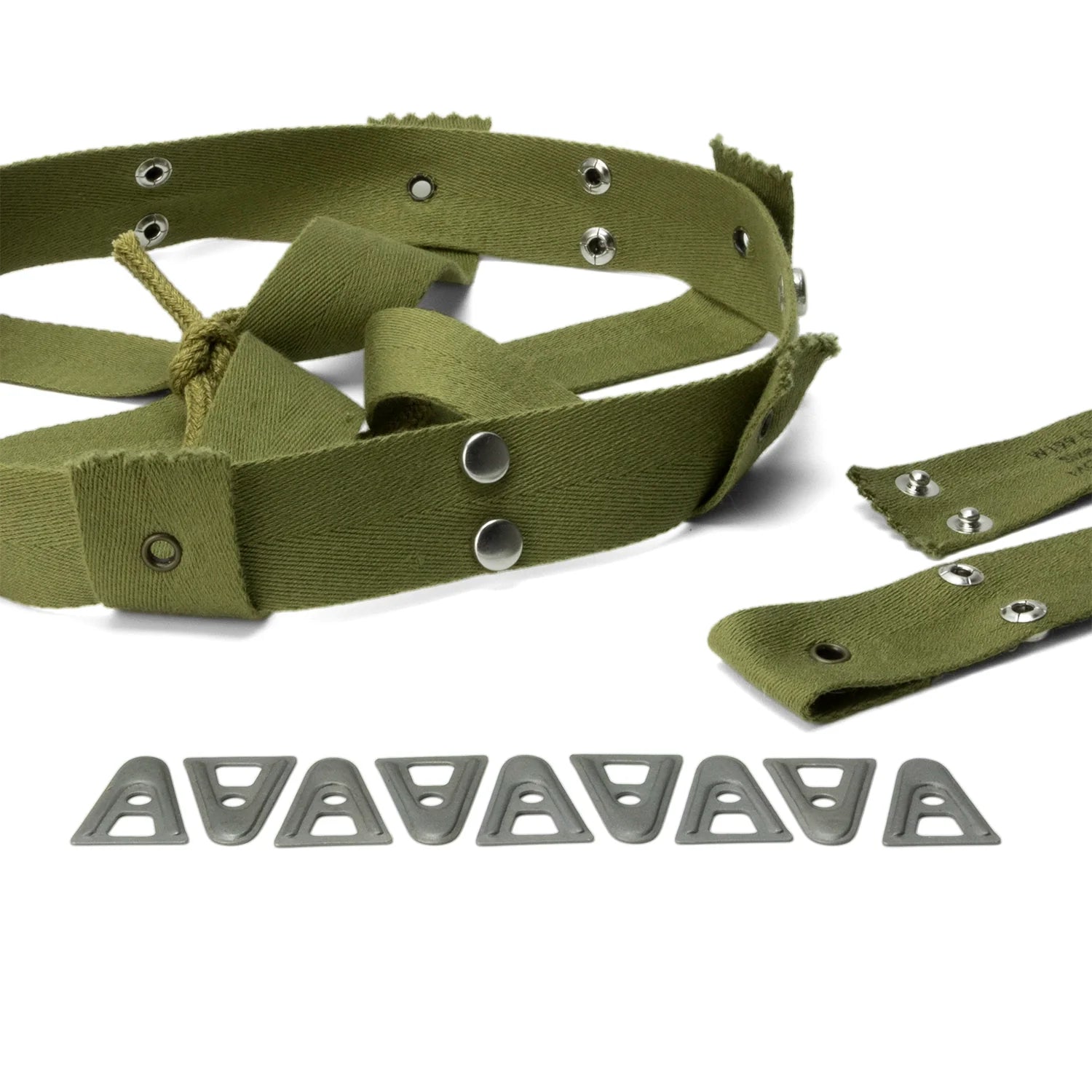 Kit de suspension interne de liner US M1 transitionnel de 1942 vue des boutons-pression segma