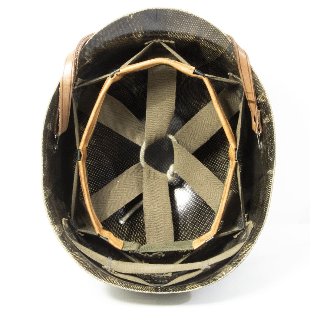 Liner fibre infanterie d'origine Allemande pour casque US M1 vue intérieure