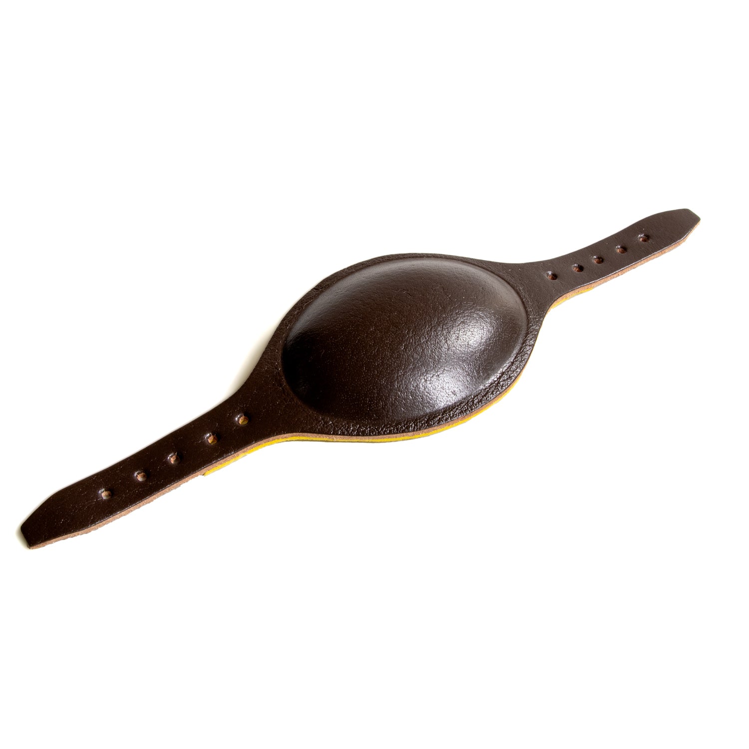 Mentonnière en cuir pour casque parachutiste US M1 qui se fixe sur le liner US M1 version parachutiste