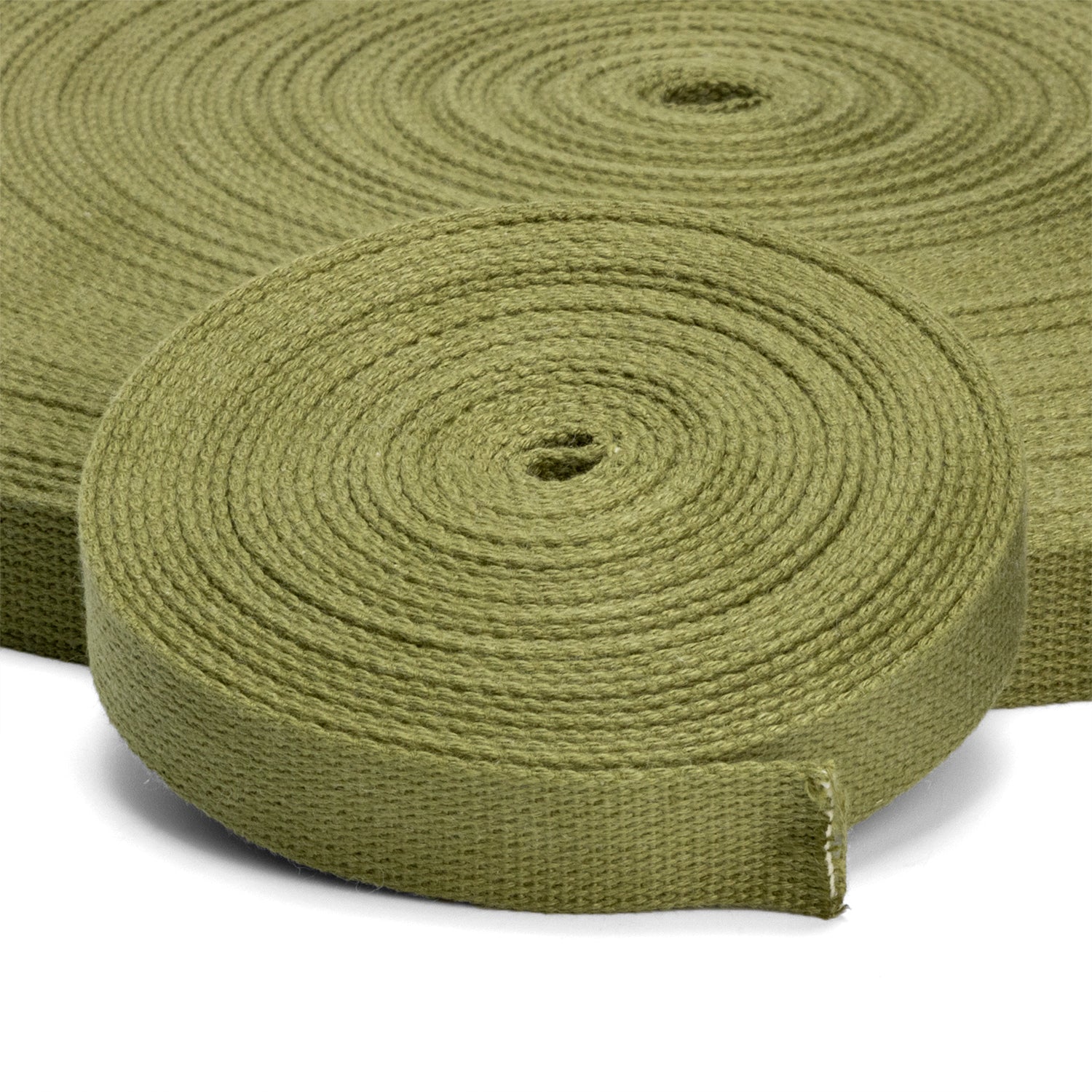 Sangle pour jugulaire de casque US M1 couleur Olive Drab 3 OD#3 de 5 mètres de long.