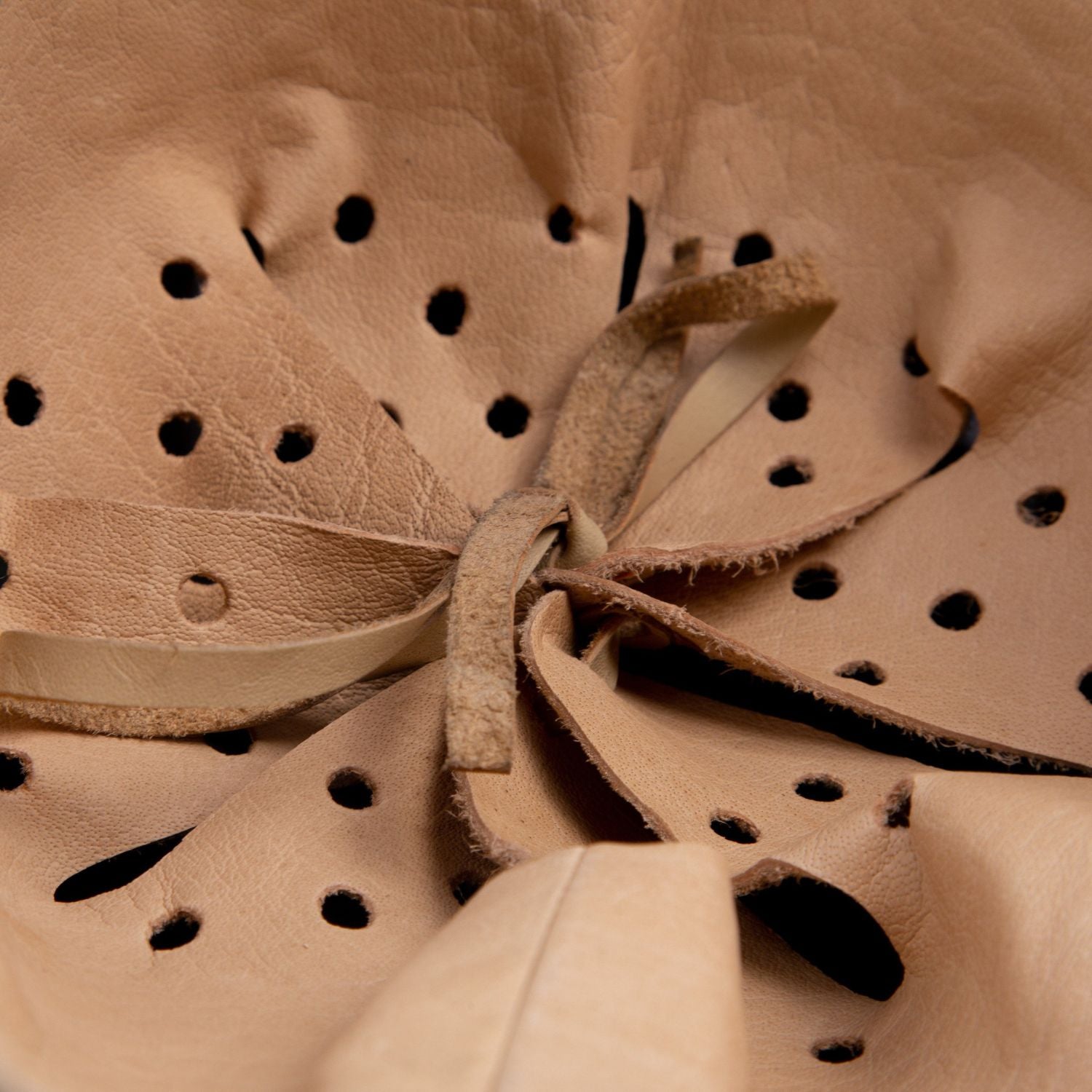 Casque Allemand M35 gros plan de l'intérieur en cuir