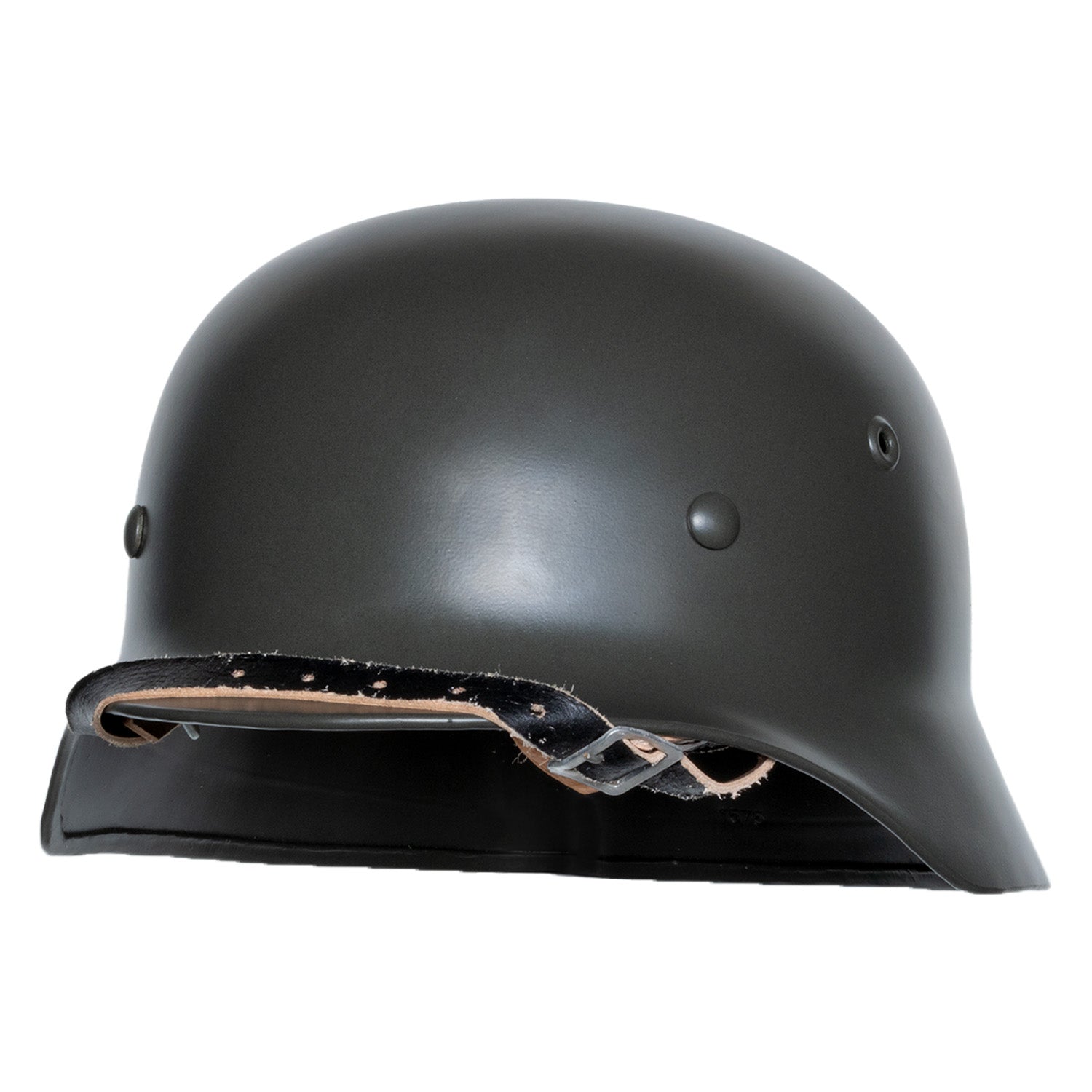 german world war 2 motorcycle helmets WW2 helmet (German Army) black with aviator goggles Unconquered Customs Stahlhelm | German WW2 Helmet