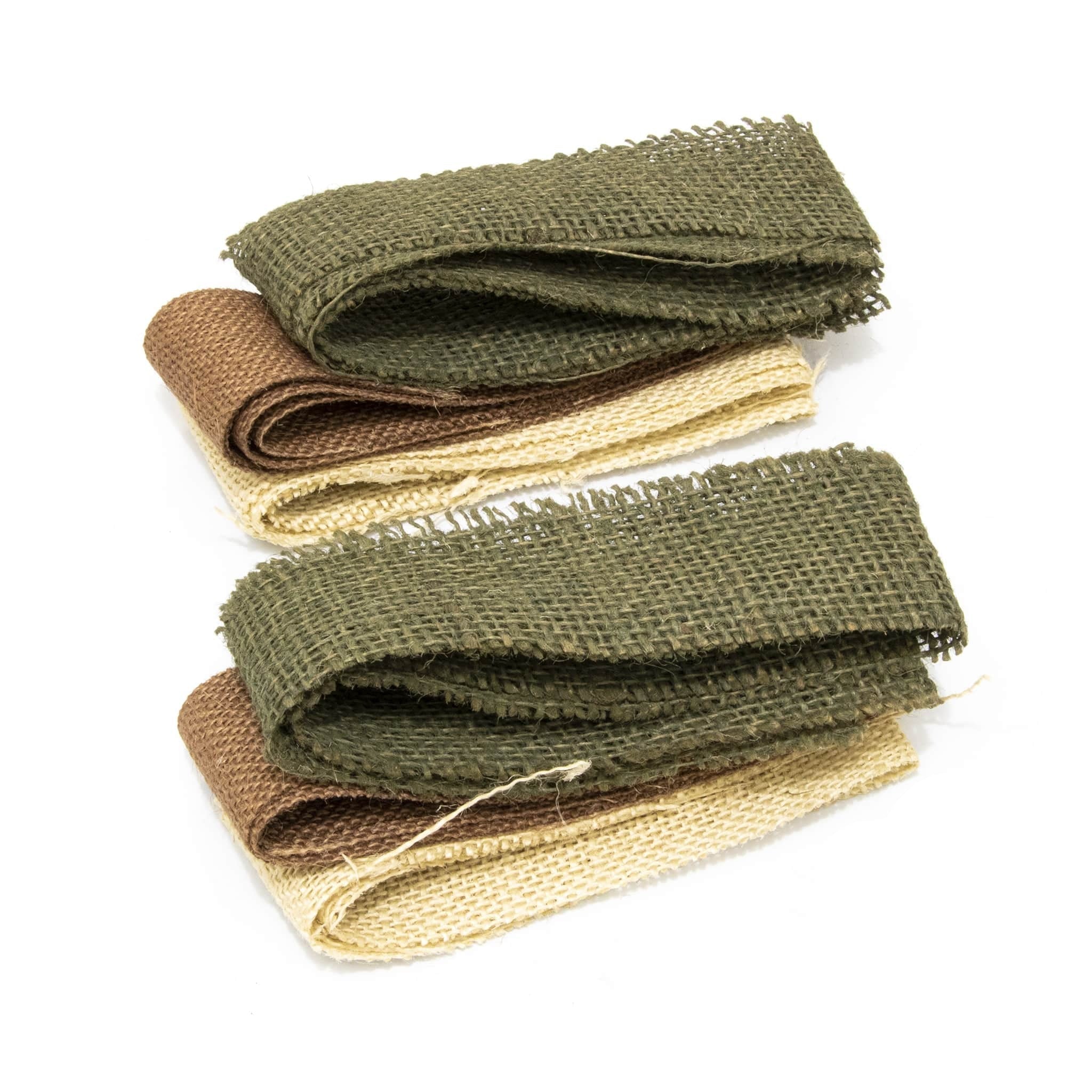 Lots de toiles de jute pour camoufler le casque US M1  et son filet