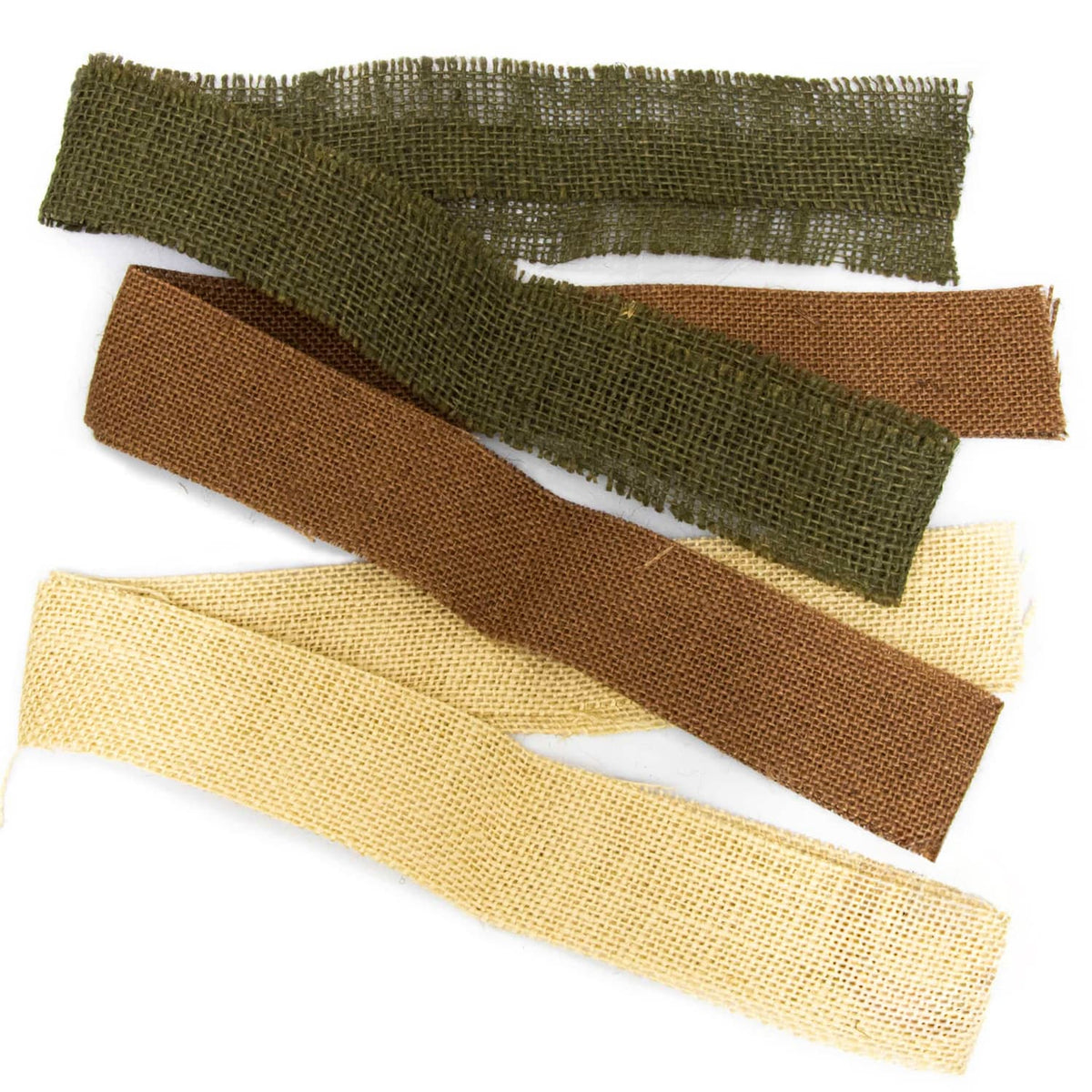 Bandes de toile de jute pour camoufler le casque US M1  et son filet