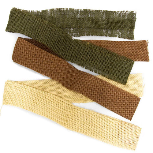 Bandes de toile de jute pour camoufler le casque US M1  et son filet