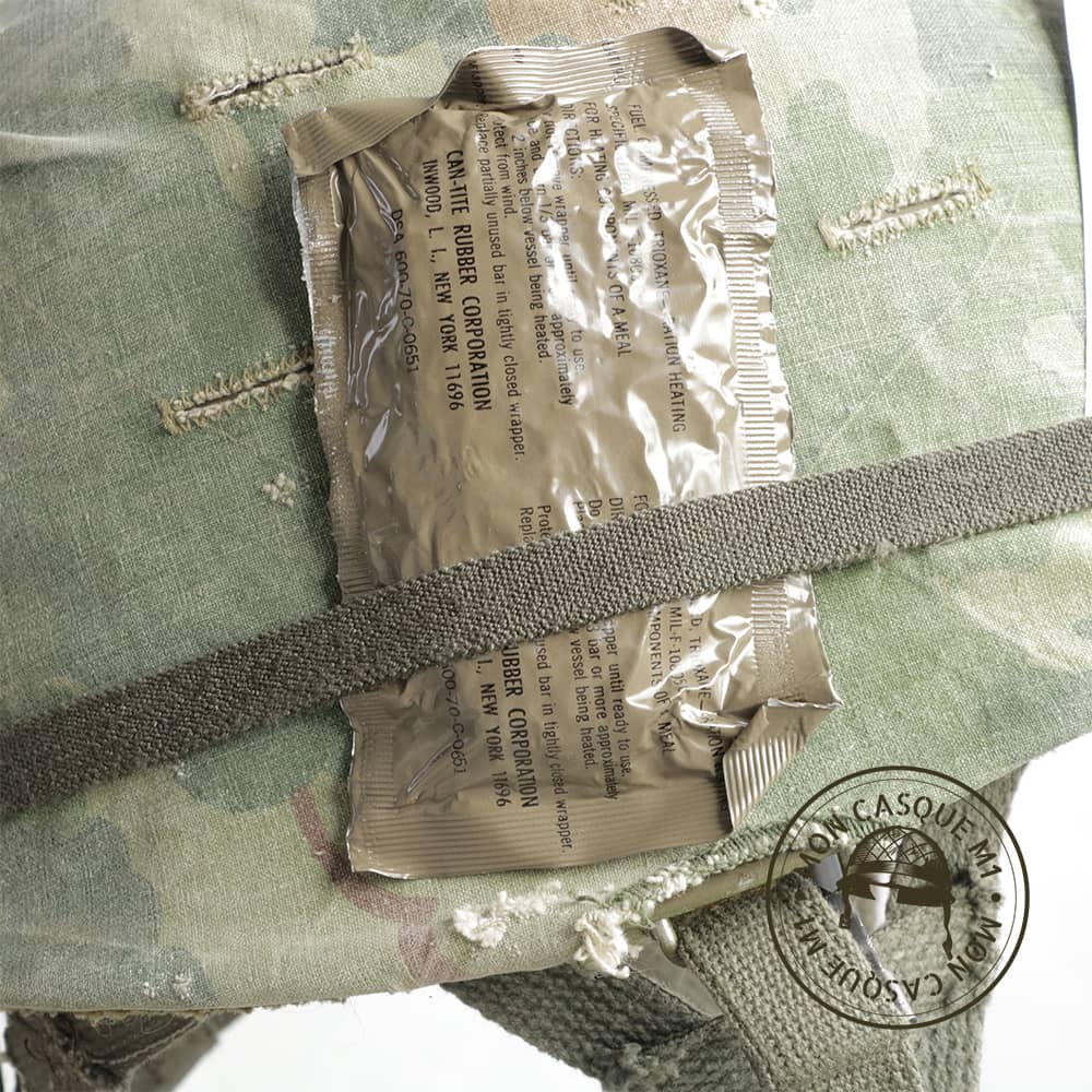 Casque Complet Parachutiste Vietnam accessoire ration de chauffage