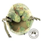 Casque Complet Parachutiste Vietnam vue intérieure de la coque sans liner