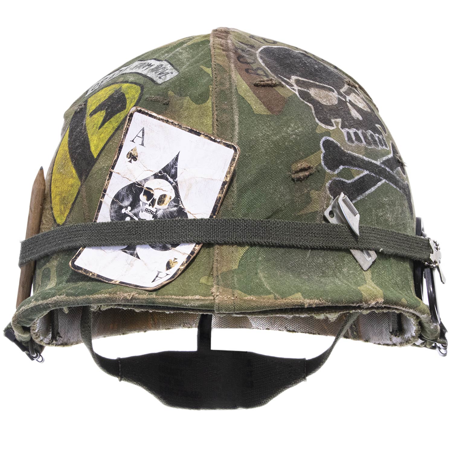 Casque Complet Vietnam US M1 The Artist vue de face