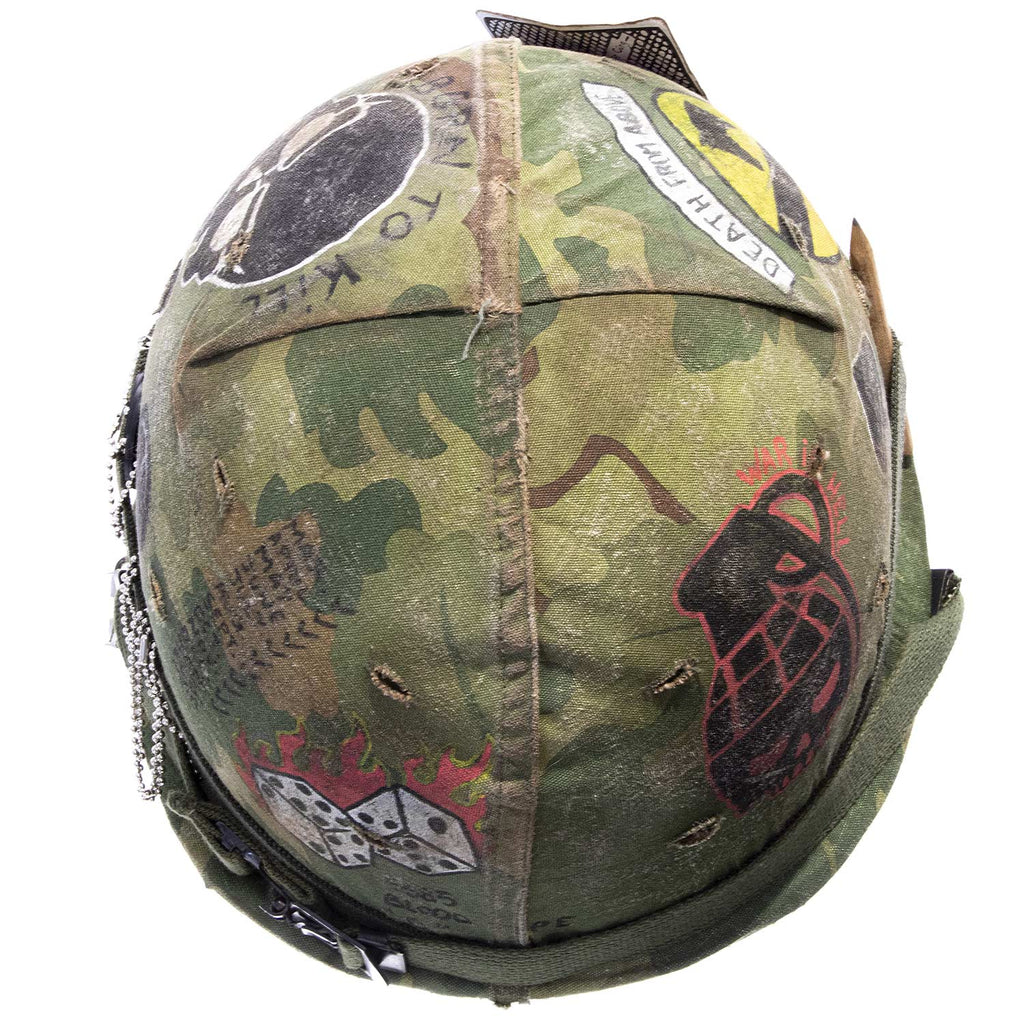 Casque Complet Vietnam US M1 The Artist accessoires vue dessus