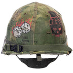 Casque Complet Vietnam US M1 The Artist vue arrière