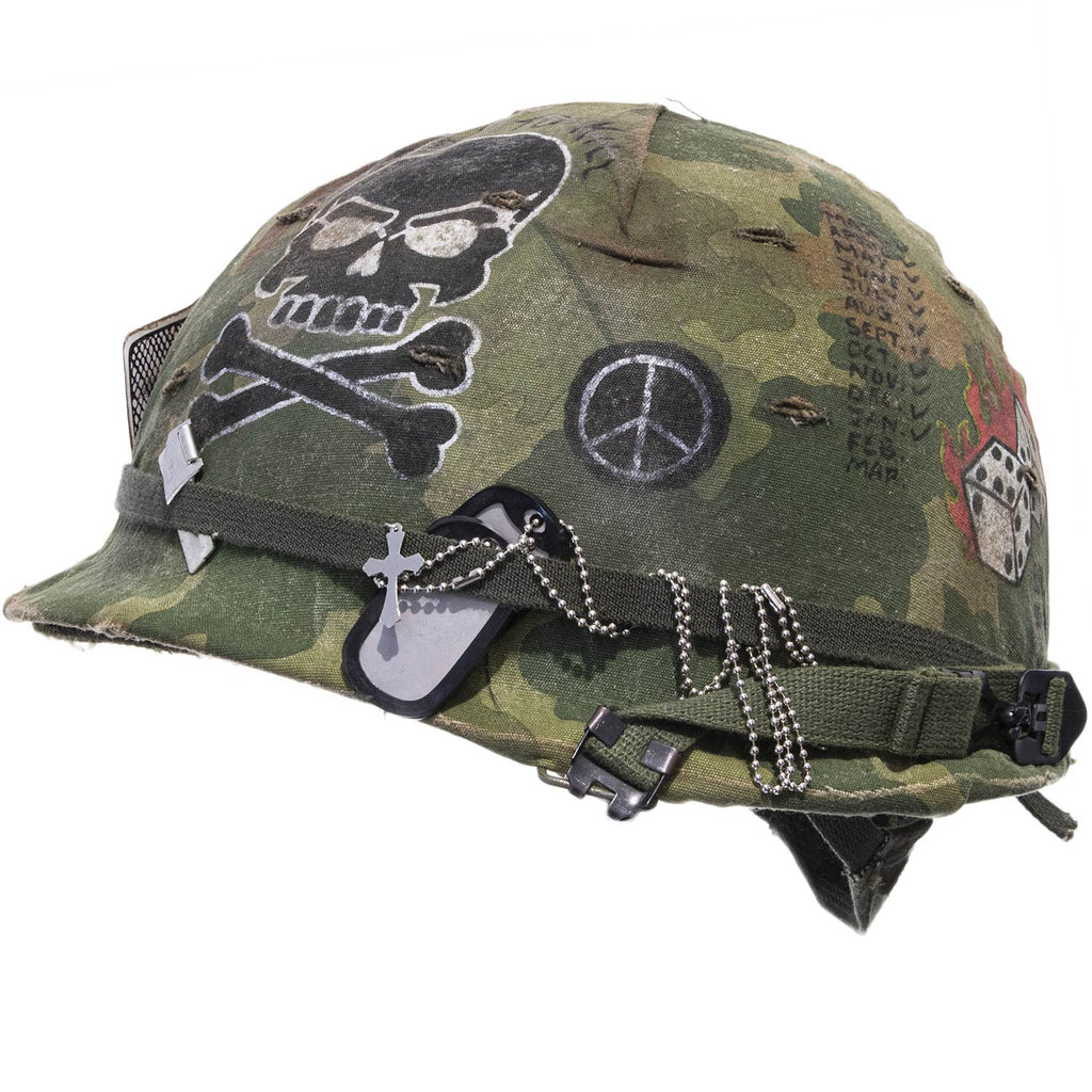 Casque Complet Vietnam US M1 The Artist coté gauche