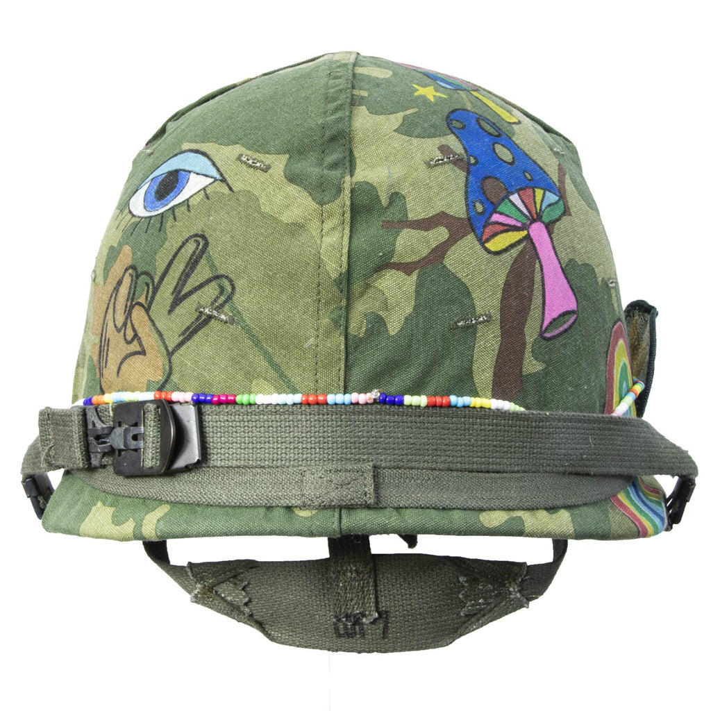 Casque Complet Vietnam The Hippie vue arrière