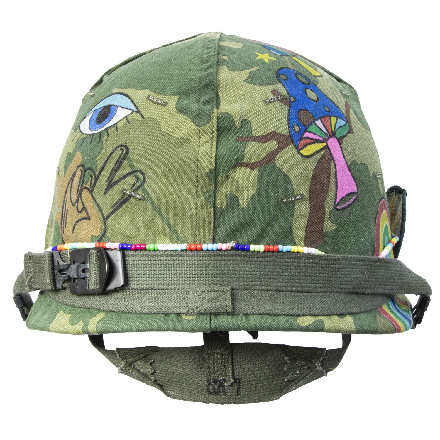 Casque Complet Vietnam The Hippie vue arrière