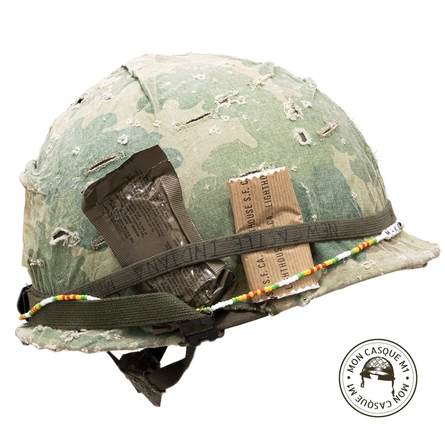 Casque US M1 Vietnam The Pacifist vue côté droit