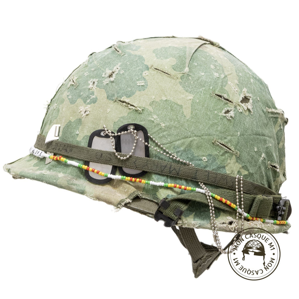 Casque US M1 Vietnam The Pacifist vue côté gauche