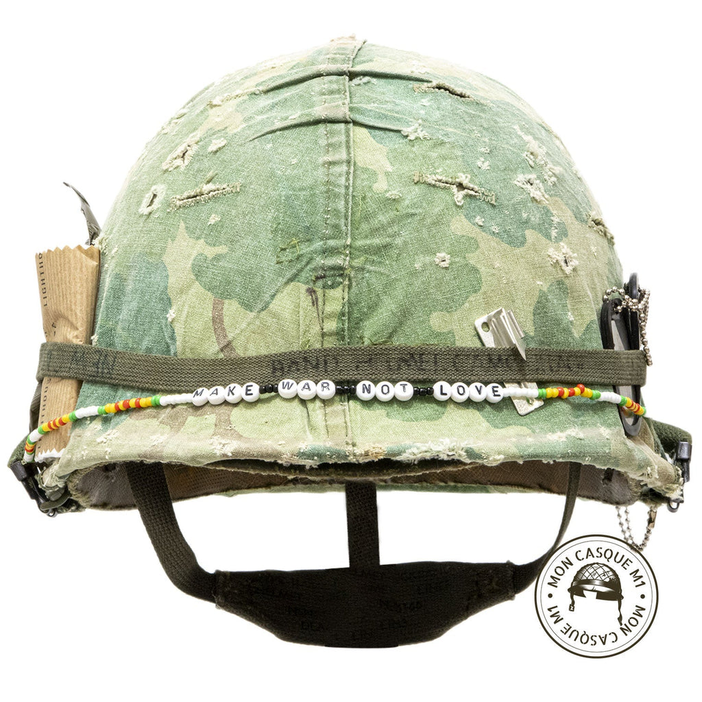 Casque US M1 Vietnam The Pacifist vue de face