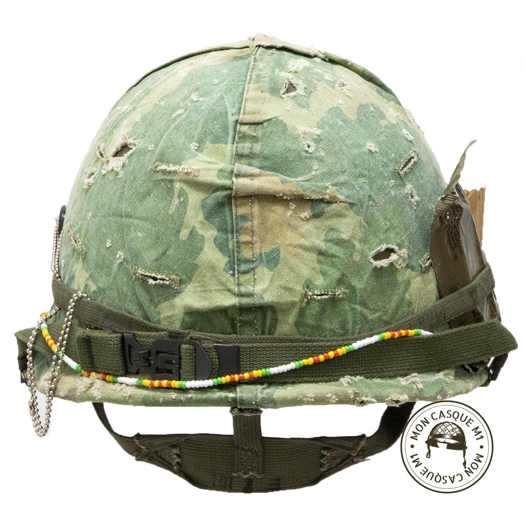 Casque US M1 Vietnam The Pacifist vue arrière
