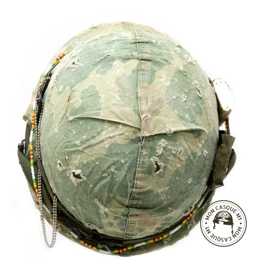 Casque US M1 Vietnam The Pacifist vue de dessus