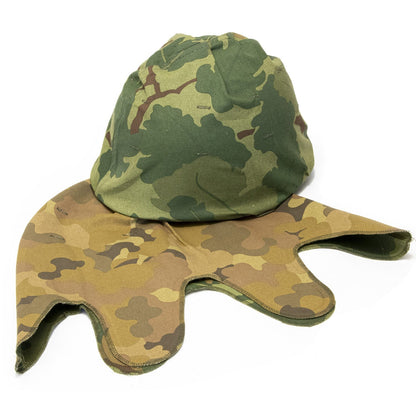 Reproduction couvre casque US Vietnam réversible Mitchell sur casque US M1