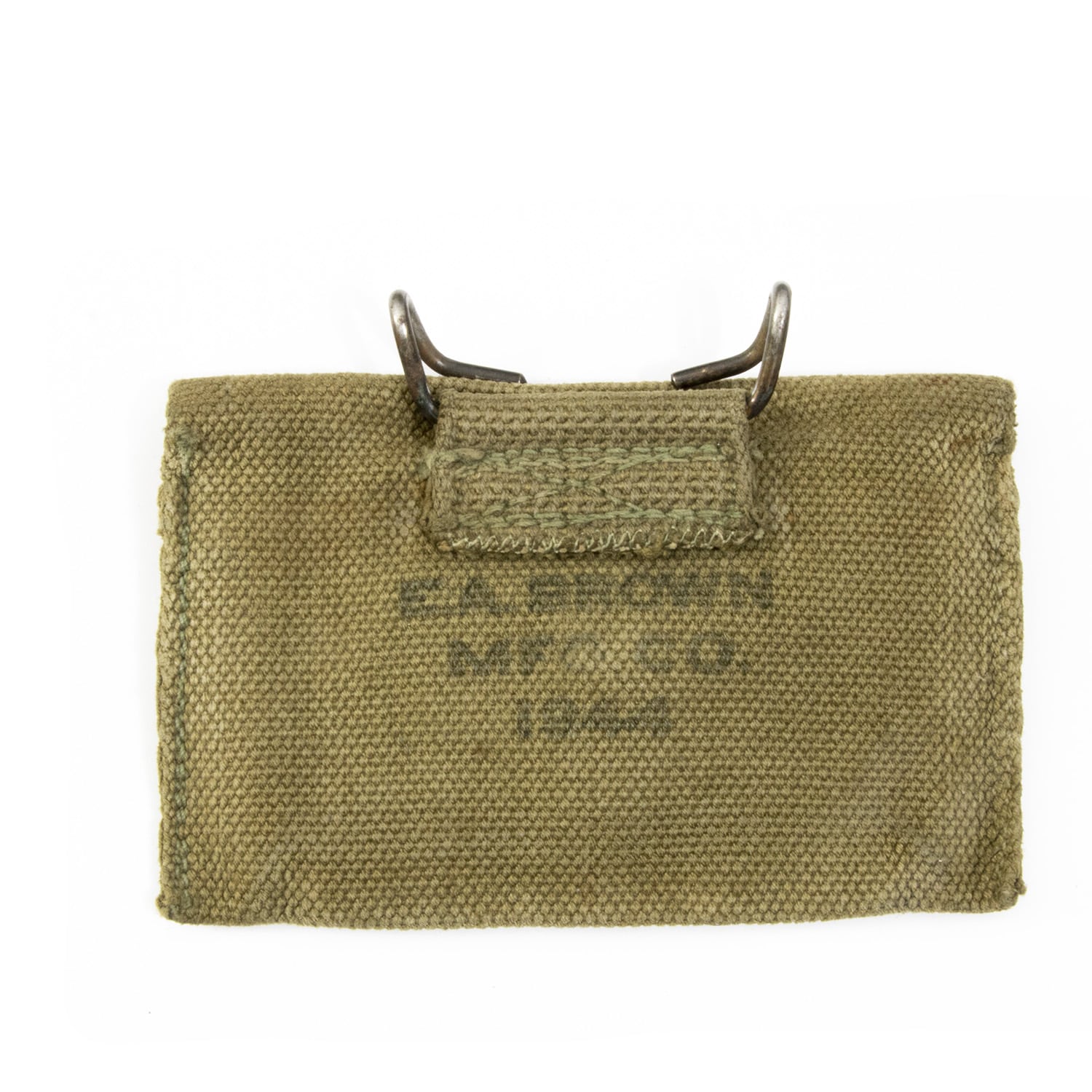 Pochette à pansement US WW2 originale E.A. BROWN MFG. Co 1944 3