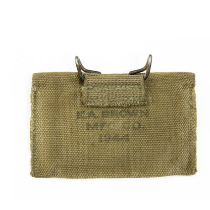 Pochette à pansement US WW2 originale E.A. BROWN MFG. Co 1944 3