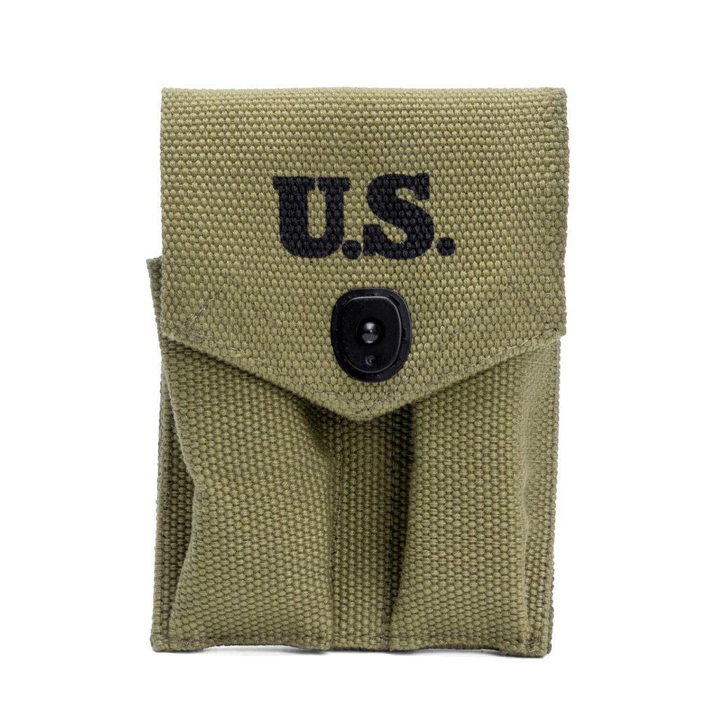 Porte chargeur US WW2 pour colt .45 vue de face.